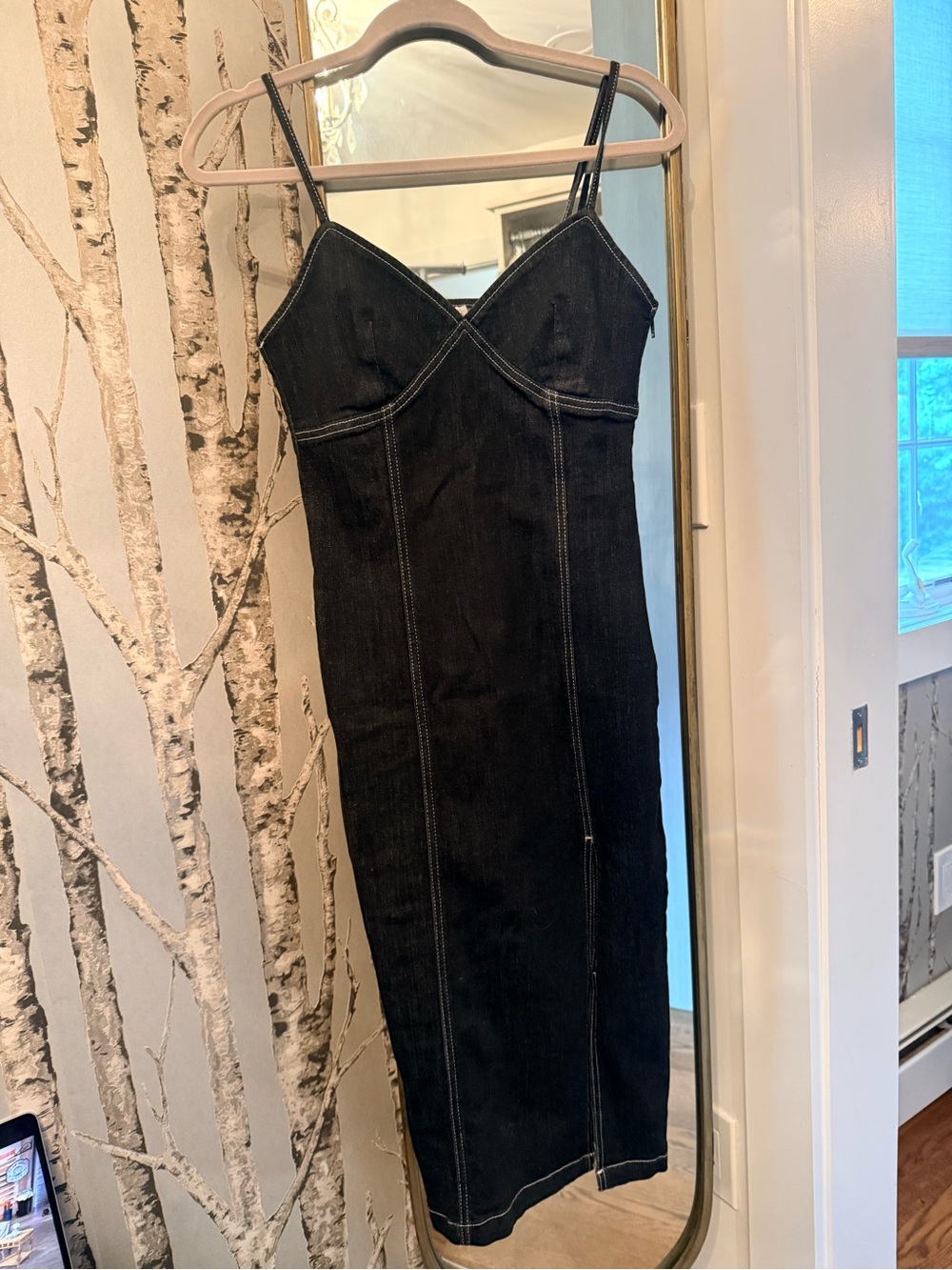Topshop Black Denim dress